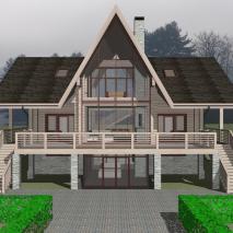 Проект дома для загородного отдыха «Сибирь». Архитектор: Сергей Косинов